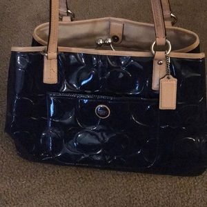 Navy Coach Bag